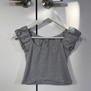 Brandy Melville Gray Crop Top